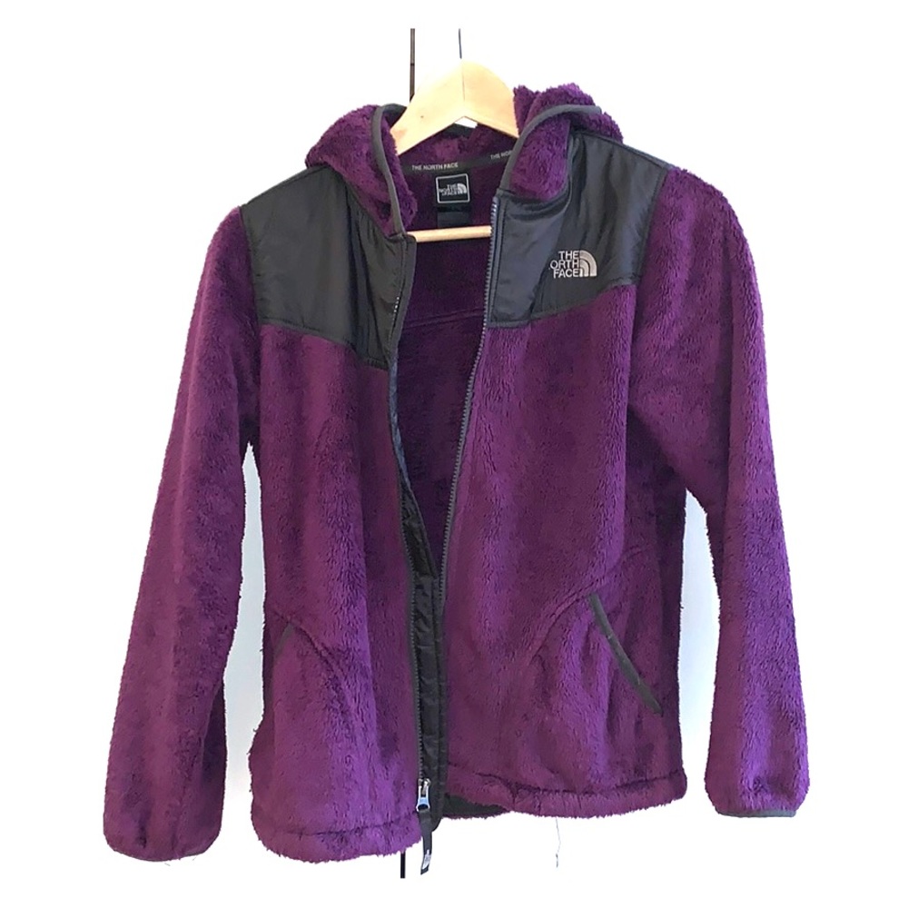 Girl’s North Face Purple Hooded Fleece